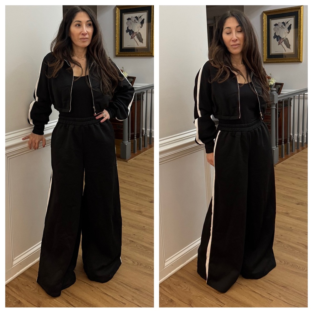 Wide Leg Pants and Jacket Set - Picture 4 of 4
